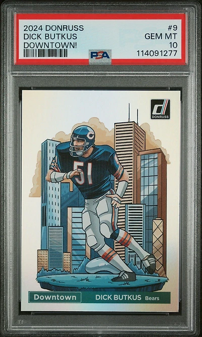 2024 Panini Donruss Downtown! 9 Dick Butkus PSA