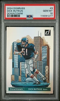 2024 Panini Donruss Downtown! 9 Dick Butkus PSA