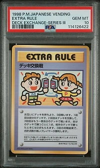 1998 Pokemon Japanese Vending Extra Rule Deck Exchange-series Iii PSA