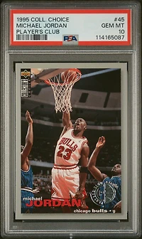 1995 Collector's Choice Michael Jordan Player's Club PSA 10