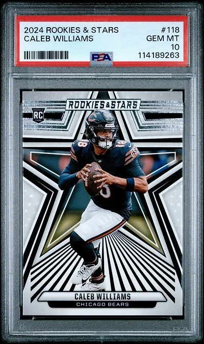 2024 Panini Rookies & Stars 118 Caleb Williams PSA 10