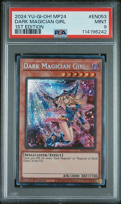 2024 Yu-gi-oh! Mp24-25th Anniversary Tin: Dueling Mirrors En053 Dark Magician Girl 1st Edition PSA