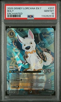 2025 Disney Lorcana En 7-archazia's Island 207 Bolt - Superdog Enchanted PSA 10