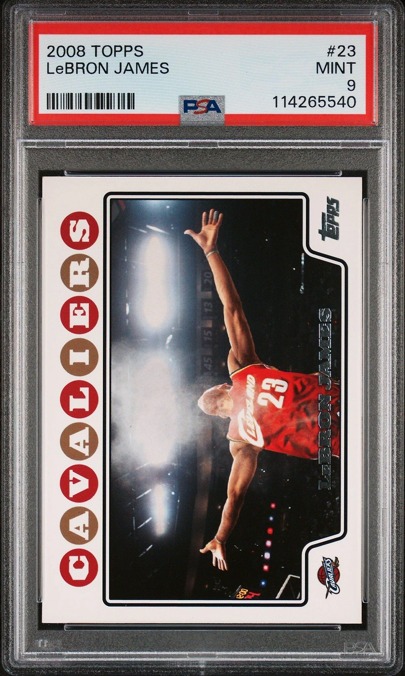 2008 Topps 23 Lebron James PSA 9