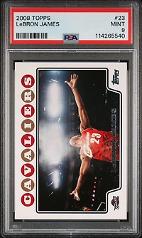 2008 Topps 23 Lebron James PSA 9