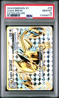 2016 Pokemon Xy Fates Collide 79 Lugia Break PSA