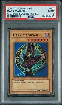 2004 Sye Yu-gi-oh! Starter Deck Yugi Evolution 001 Dark Magician 1st Edition PSA 9