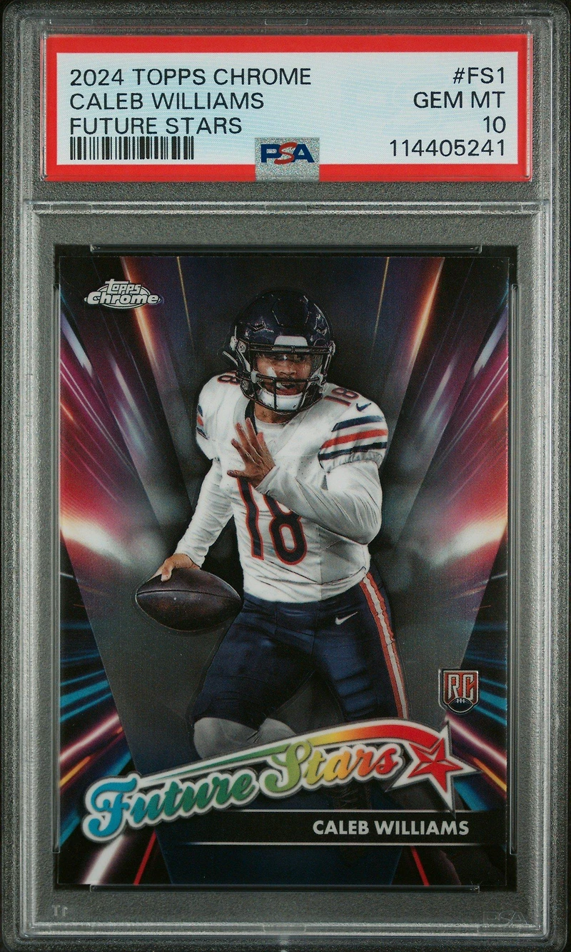 2024 Topps Chrome Future Stars Fs1 Caleb Williams PSA 10