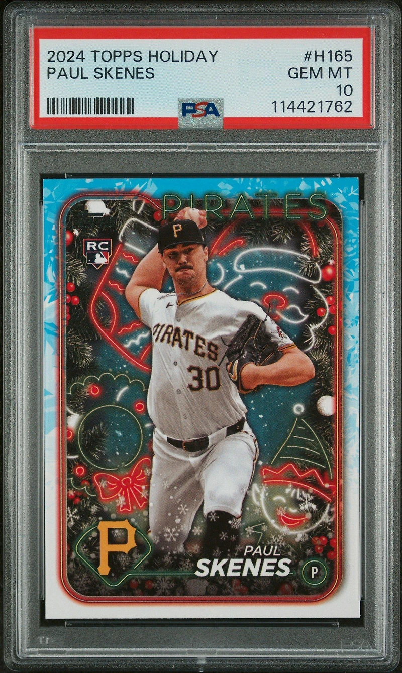 2024 Topps Holiday H165 Paul Skenes PSA 10