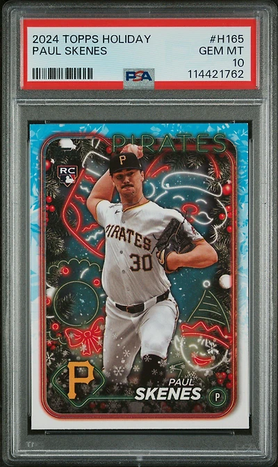 2024 Topps Holiday H165 Paul Skenes PSA 10