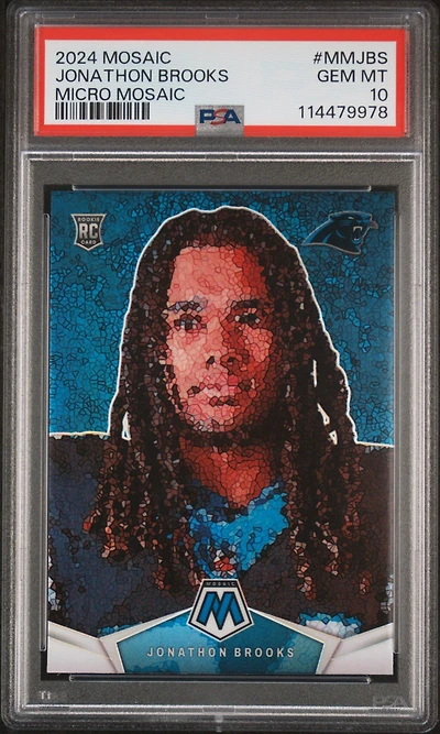 2024 Panini Mosaic Micro Mosaic Mmjbs Jonathon Brooks PSA 10
