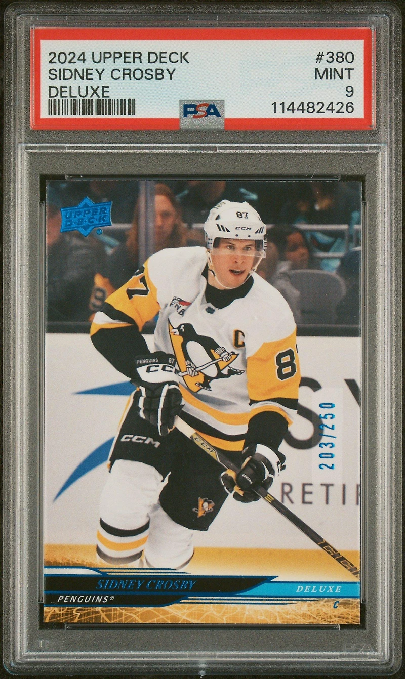 2024 Upper Deck 380 Sidney Crosby Deluxe PSA 9