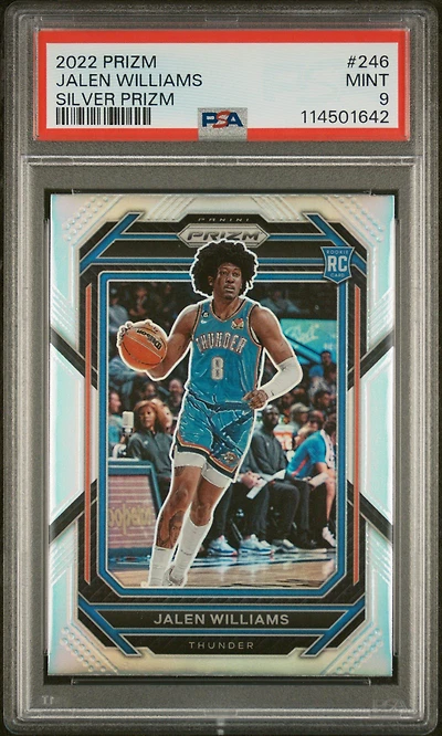 2022 Panini Prizm 246 Jalen Williams Silver Prizm PSA 9