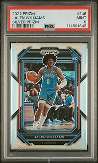 2022 Panini Prizm 246 Jalen Williams Silver Prizm PSA 9