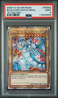 2025 Yu-gi-oh! Ra04-quarter Century Stampede En002 Blue-eyes White Dragon 1st Edition PSA