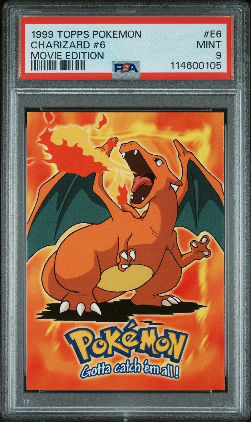 1999 Topps Pokemon The Movie Edt E6 Charizard #6 PSA