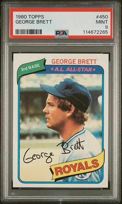 1980 Topps 450 George Brett PSA 9