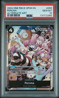 2024 One Piece Op06-wings Of The Captain Perona Alternate Art PSA 10