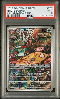 2023 Pokemon Par En-paradox Rift 207 Brute Bonnet Illustration Rare PSA 9