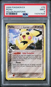 2006 Pokemon Ex Holon Phantoms 76 Pichu PSA 9