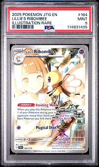 2025 Pokemon Jtg En-journey Together 164 Lillie's Ribombee Illustration Rare PSA