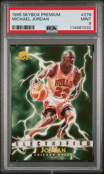 1995 Skybox Premium 278 Michael Jordan PSA 9