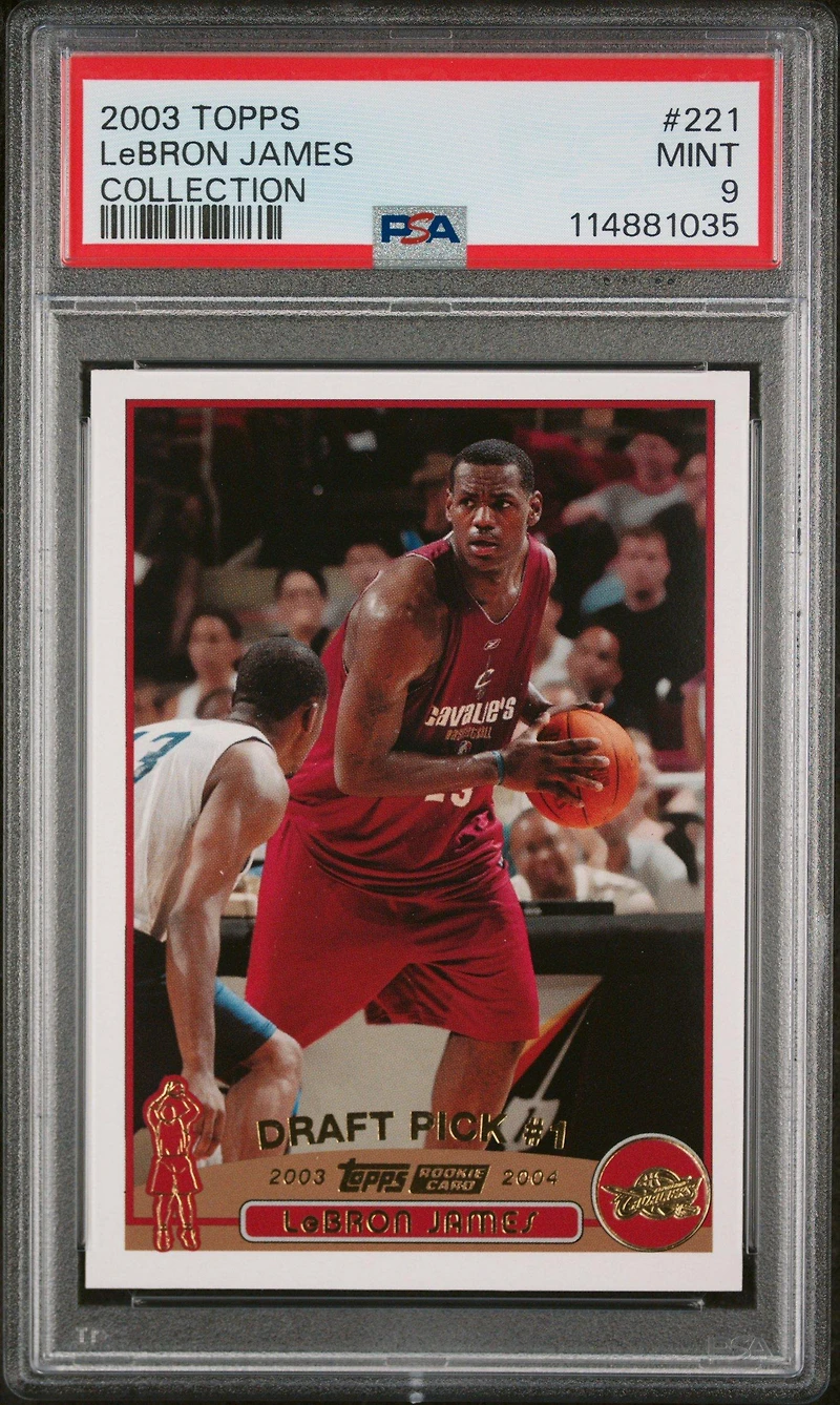 2003 Topps 221 Lebron James Collection PSA