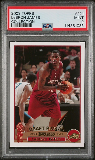 2003 Topps 221 Lebron James Collection PSA