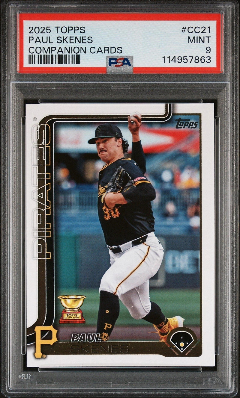 2025 Topps Companion Cards Cc21 Paul Skenes PSA 9