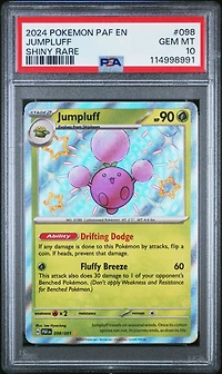 2024 Pokemon Paf En-paldean Fates 098 Jumpluff Shiny Rare PSA 10