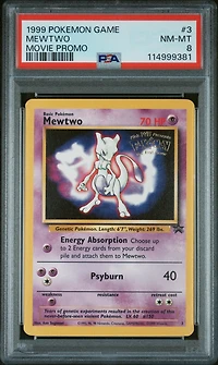 1999 Pokemon Game Movie 3 Mewtwo Movie Promo PSA