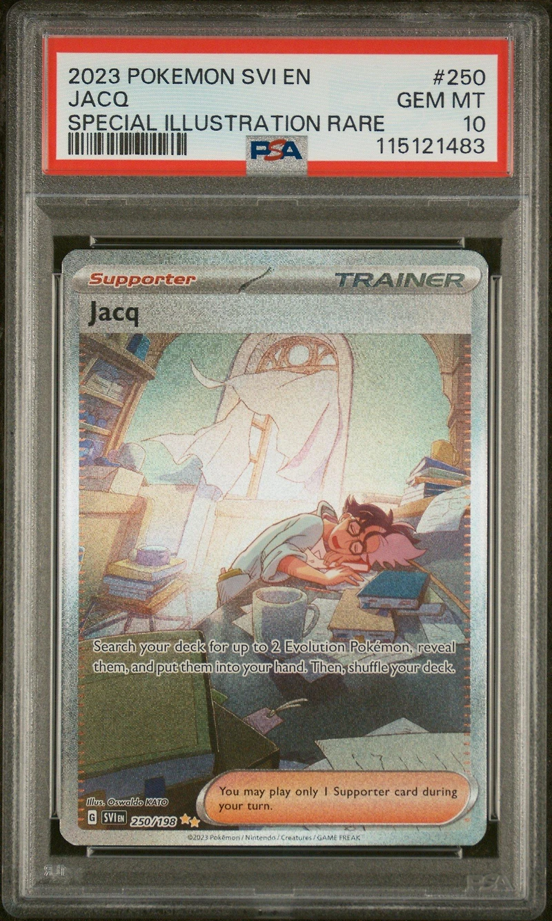 2023 Pokemon Svi En-scarlet & Violet 250 Jacq Special Illustration Rare PSA 10