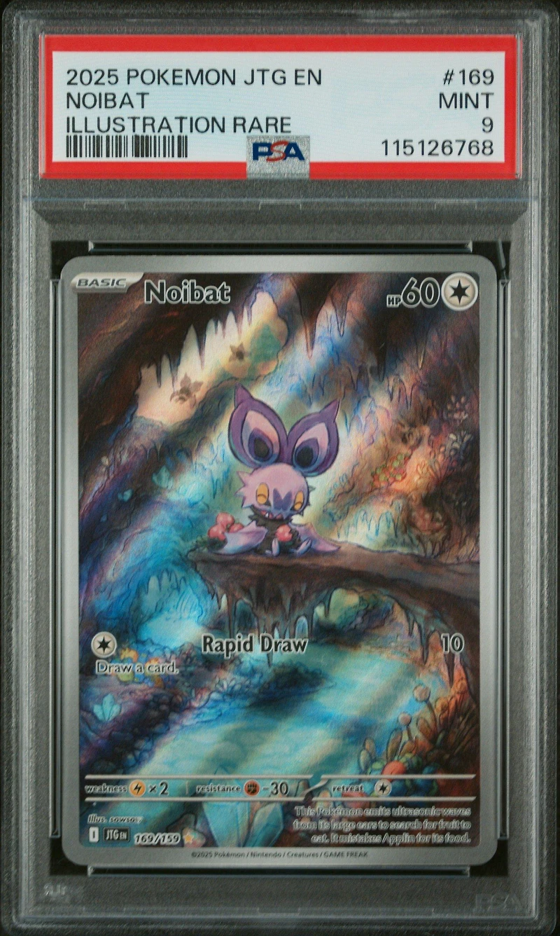 2025 Pokemon Jtg En-journey Together 169 Noibat Illustration Rare PSA