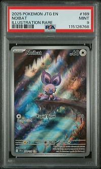 2025 Pokemon Jtg En-journey Together 169 Noibat Illustration Rare PSA