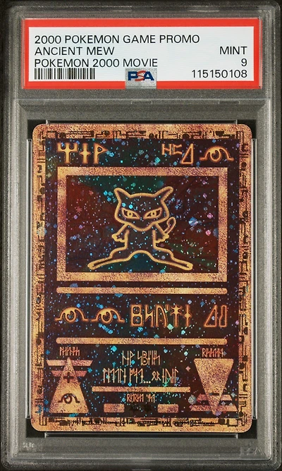 2000 Pokemon Game Movie Ancient Mew Pokemon 2000 Movie PSA 9