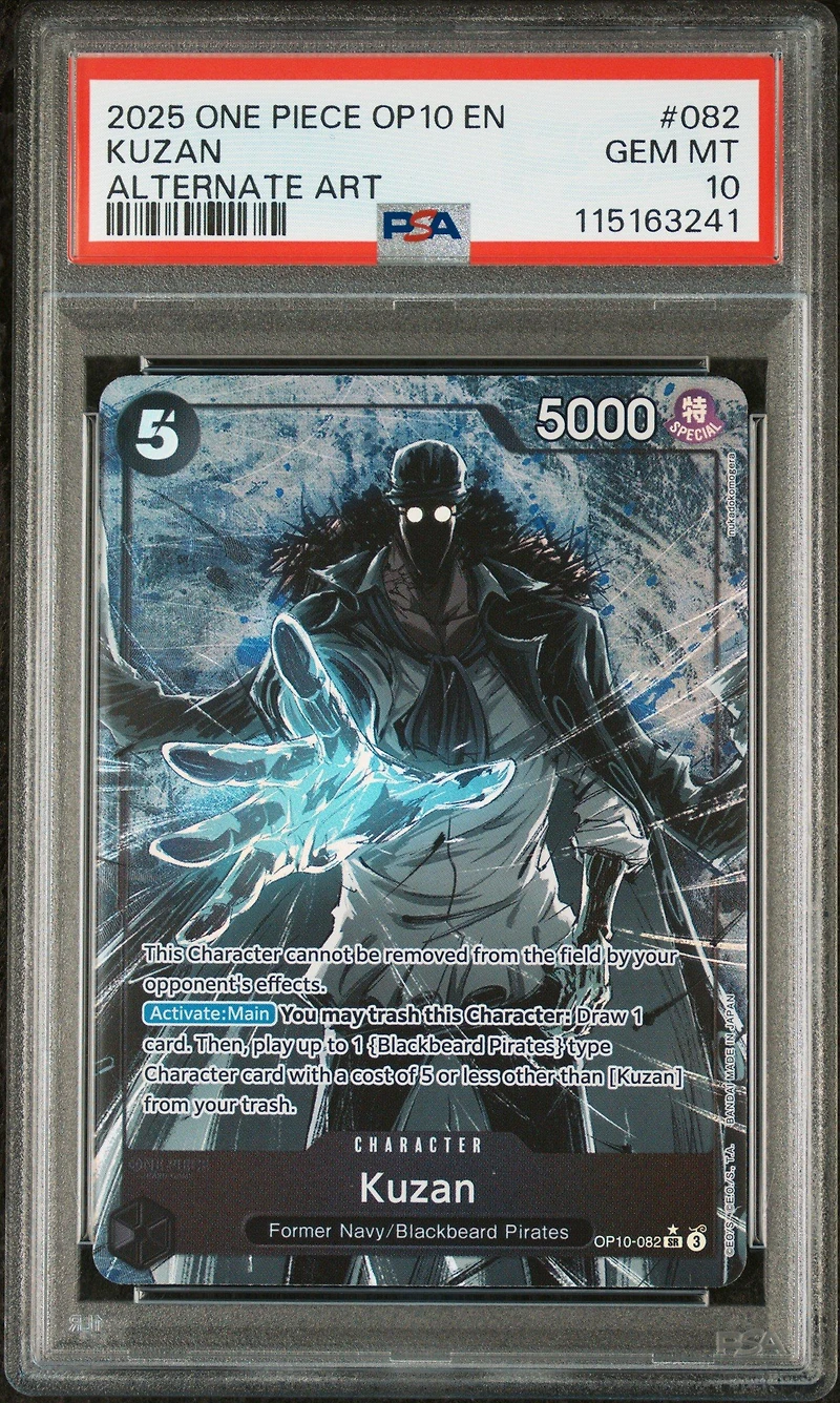 2025 One Piece Op10-royal Blood 082 Kuzan Alternate Art PSA 10