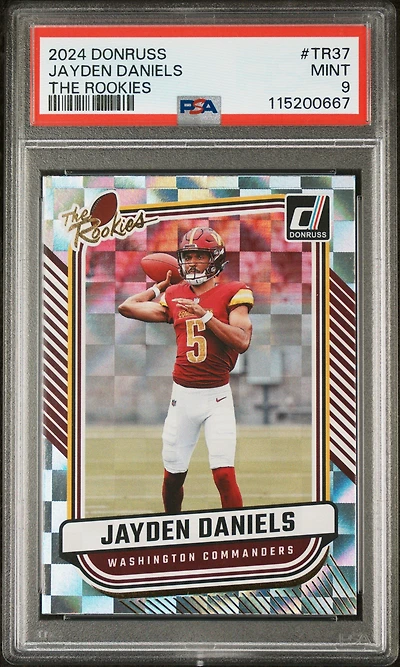 2024 Panini Donruss The Rookies Tr37 Jayden Daniels PSA 9