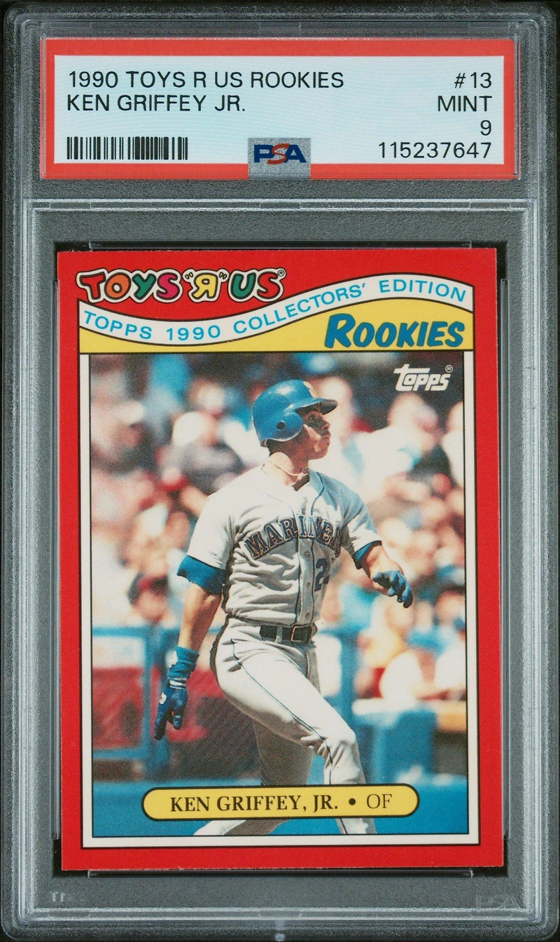 1990 Toys R Us Rookies 13 Ken Griffey Jr. PSA 9