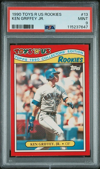 1990 Toys R Us Rookies 13 Ken Griffey Jr. PSA 9