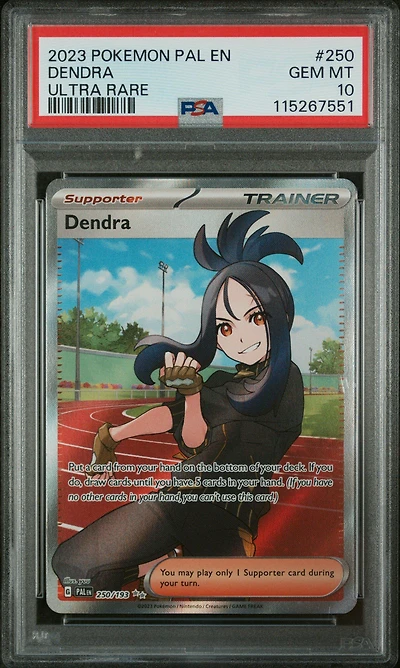 2023 Pokemon Pal En-paldea Evolved 250 Dendra Ultra Rare PSA