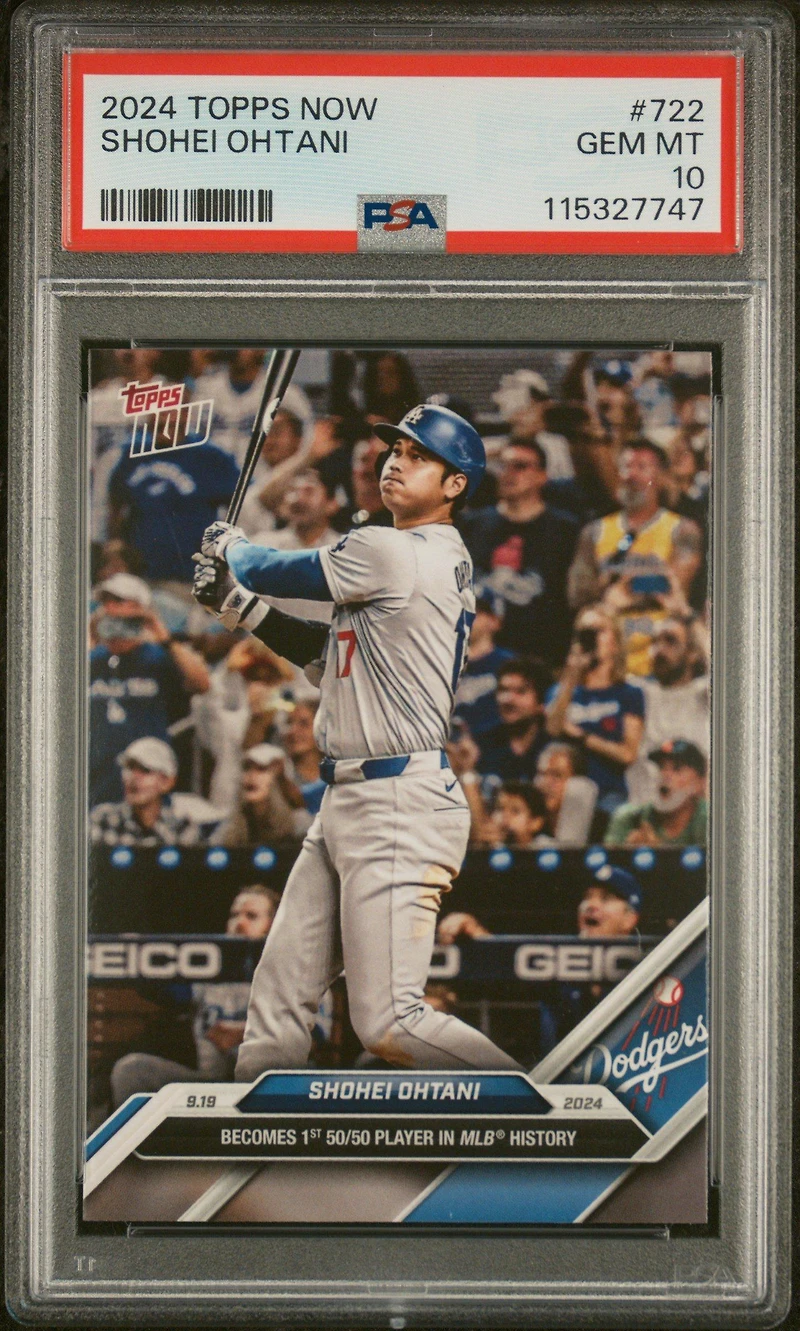 2024 Topps Now 722 Shohei Ohtani PSA 10
