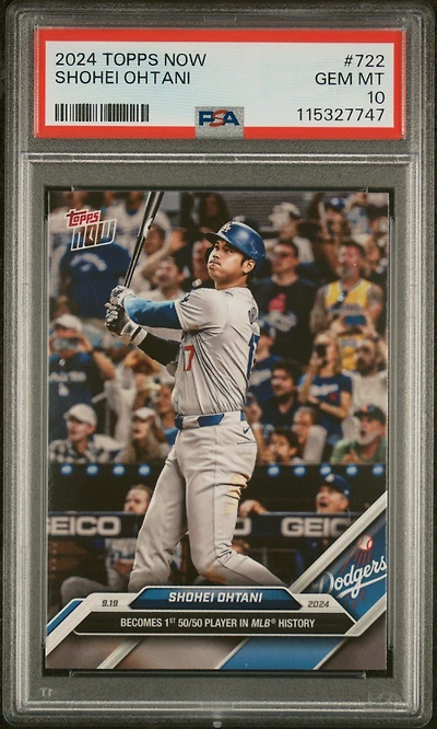 2024 Topps Now Shohei Ohtani PSA 10