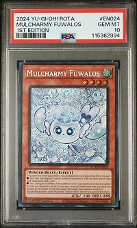 2024 Yu-gi-oh! Rota-rage Of The Abyss En024 Mulcharmy Fuwalos 1st Edition PSA 10