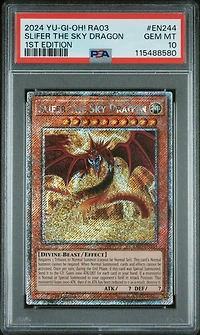 2024 Yu-gi-oh! Ra03-quarter Century Bonanza En244 Slifer The Sky Dragon 1st Edition PSA 10