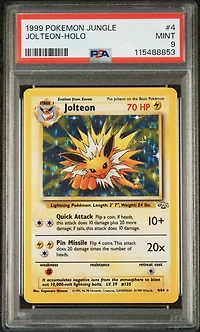 1999 Pokemon Jungle 4 Jolteon-holo PSA
