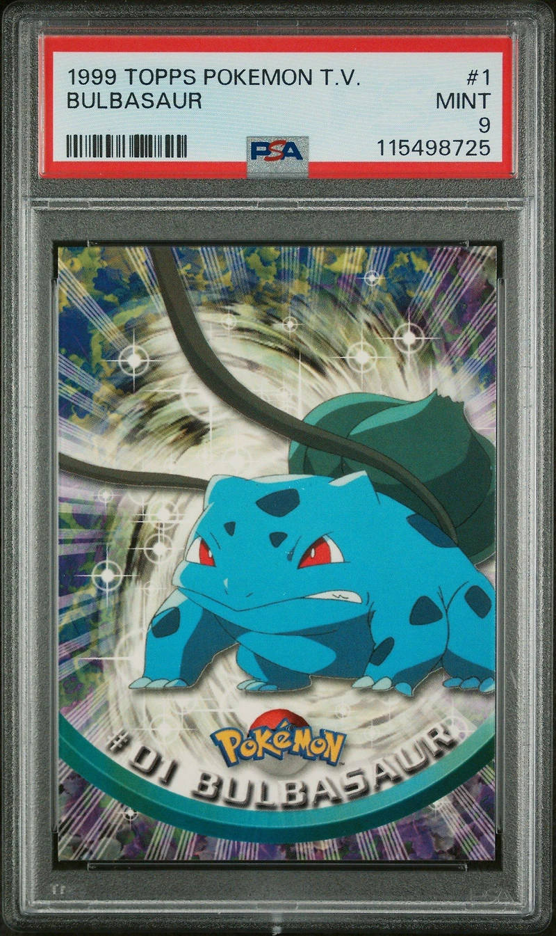 1999 Topps Pokemon Tv 1 Bulbasaur PSA 9