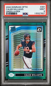 2024 Panini Donruss Optic 201 Caleb Williams Hyper PSA 9