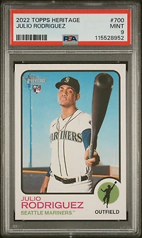 2022 Topps Heritage 700 Julio Rodriguez PSA