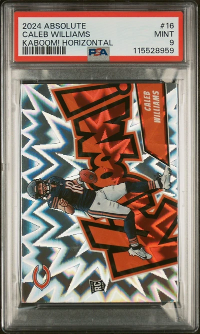 2024 Panini Absolute Kaboom! Horizontal 16 Caleb Williams PSA 9