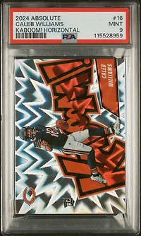 2024 Panini Absolute Kaboom! Horizontal 16 Caleb Williams PSA 9